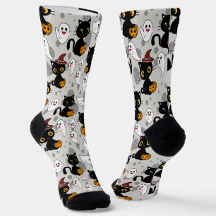 Spooky Ghost Pumpkin Paws Socken