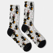 Spooky Ghost Pumpkin Paws Socken (Rechts)