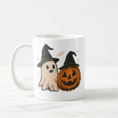 Spooky Ghost & Pumpkin-Tasse | Halloween Coffee Cu Kaffeetasse (Links)