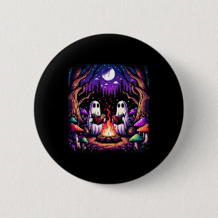 Spooky Ghost Reading Book Cotattaccore Lehrer Button