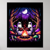 Spooky Ghost Reading Book Cotattaccore Lehrer Poster (Vorne)