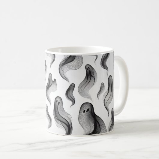 Spooky Ghost-Tasse Kaffeetasse (VorderseiteRechts)