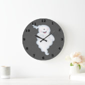 Spooky Ghost Wall Clock Große Wanduhr (Zuhause)