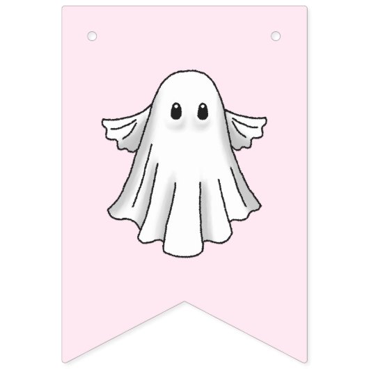 Spooky Ghost Wimpelkette (Zweite Fahne)