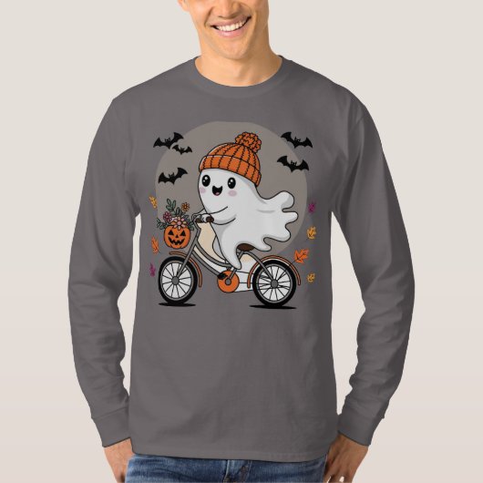 Spooky Ghosted Ride Shirt - Langschläfchen (Vorderseite)