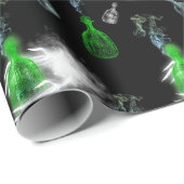 Spooky Ghostly Hands Halloween  Geschenkpapier (Rolleneckpunkt)