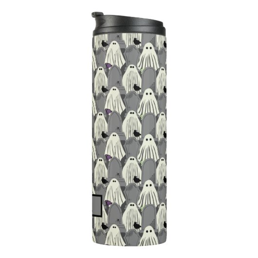 Spooky Ghosts and Grabsteins Halloween Thermosbecher (Nach rechts gedreht)