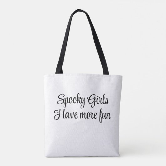 Spooky Ghosts Graveyard Custom Tasche (Rückseite)