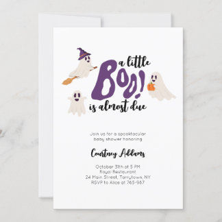 Spooky Ghosts Halloween Kinderdusche Einladung