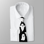Spooky Ghosts Halloween necktie - KRAWATTE HARD - (Gebunden)