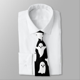 Spooky Ghosts Halloween necktie - KRAWATTE HARD -