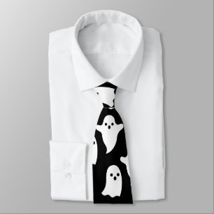 Spooky Ghosts Halloween necktie - KRAWATTE HARD -