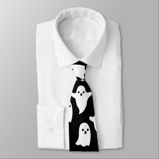 Spooky Ghosts Halloween necktie - KRAWATTE HARD -