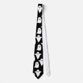 Spooky Ghosts Halloween necktie - KRAWATTE HARD - (Vorderseite)