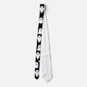 Spooky Ghosts Halloween necktie - KRAWATTE HARD - (Rückseite)