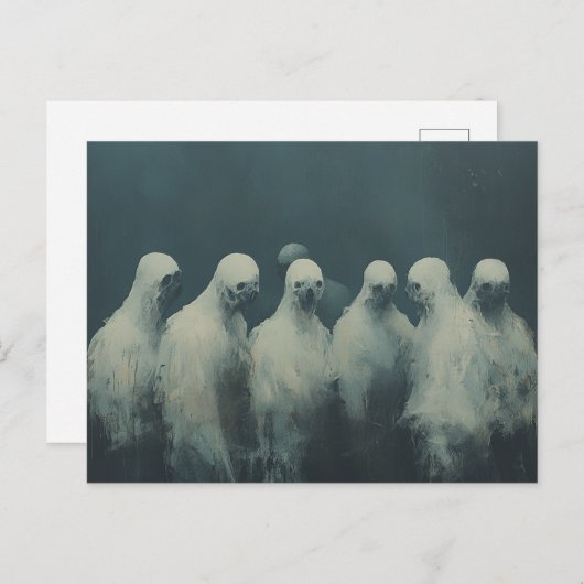 Spooky Ghosts Postkarte (Vorne/Hinten)