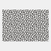 Spooky Ghosts Pumpkins Skulls Halloween Patterns Geschenkpapier Set (Vorderseite 3)