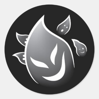 Spooky Ghosts Runder Aufkleber