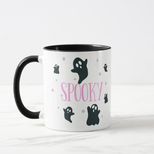Spooky Ghosts Super Niedlich Halloween Tasse (Links)