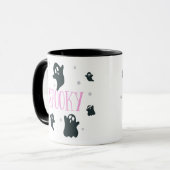 Spooky Ghosts Super Niedlich Halloween Tasse (Vorderseite Links)