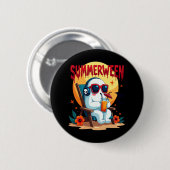 Spooky Ghoul Summer, Happy Summerween Button (Vorne & Hinten)