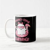 Spooky Ghoul Summer Niedlich Ghost Flamingo Summer Kaffeetasse (Links)