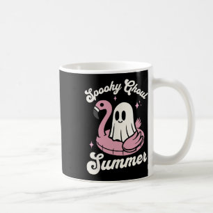 Spooky Ghoul Summer Niedlich Ghost Flamingo Summer Kaffeetasse