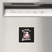 Spooky Ghoul Summer Niedlich Ghost Flamingo Summer Magnet (In Situ (Geschirrspüler))