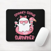 Spooky Ghoul Summer Niedlich Ghost Flamingo Summer Mousepad (Mit Mouse)