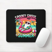 Spooky Ghoul Summer Niedlich Ghost Flamingo Summer Mousepad (Mit Mouse)