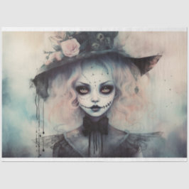 Spooky Girl 5 Decoupage Paper Seidenpapier