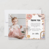 Spooky Girl Ghost Geburtstag Foto Danke Karte (Vorderseite)