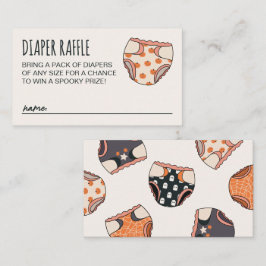 Spooky Girl Halloween Baby Shower Windelwürfel Raf Begleitkarte