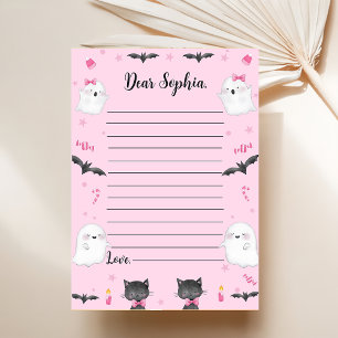 Spooky Girl Halloween Time Kapsel bemerkt Mess Dankeskarte