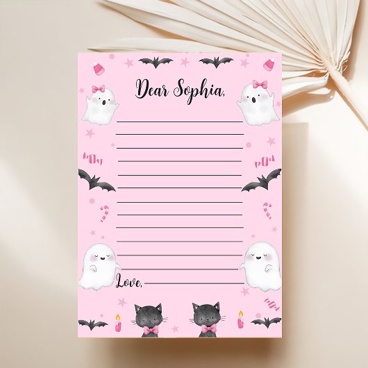 Spooky Girl Halloween Time Kapsel bemerkt Mess Dankeskarte