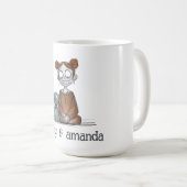Spooky Girl und ihr Hundefreund Kaffeetasse (VorderseiteRechts)