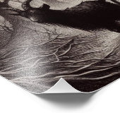 Spooky Girl with Goat Black Phillip Spuk Forest Fotodruck (Ecke)