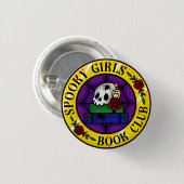 Spooky Girls Book Club Abzeichen Button (Vorne & Hinten)