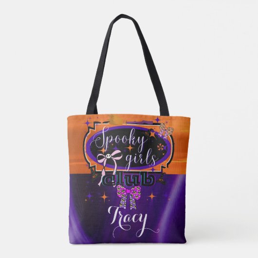 Spooky Girls Halloween Custom Tasche (Rückseite)