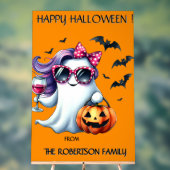 Spooky Girly Ghost Halloween  Acrylschild (Neutral)