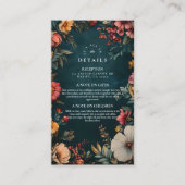 Spooky Glam Wedding Begleitkarte (Vorderseite)