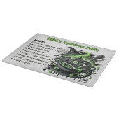 Spooky Glas Cutting Board für Halloween Küche Schneidebrett (Ecke)