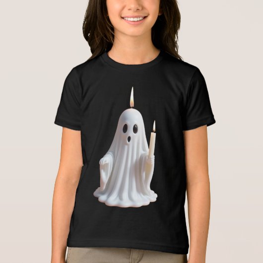 Spooky Glow: Das Spuk Kerzenschloss Tri-Blend Shirt (Vorderseite)