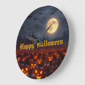Spooky Glow Halloween Clock – Limited Edition Große Wanduhr (Winkel)