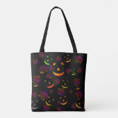 Spooky Glow Happy Jack-O'-Laterne Tasche (Rückseite)