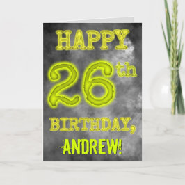 Spooky Glows Aura sehen "GLÜCKLICH 26. GEBURTSTAG" Karte