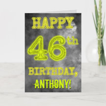 Spooky Glows Aura sehen "GLÜCKLICH 46. GEBURTSTAG"