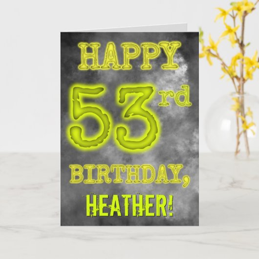 Spooky Glows Aura sehen "GLÜCKLICH 53. Karte (Gelbe Blume)