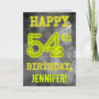Spooky Glows Aura sehen "GLÜCKLICH 54. GEBURTSTAG"