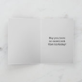 Spooky Glows Aura sehen "GLÜCKLICH 61. GEBURTSTAG" Karte (Innenseite)